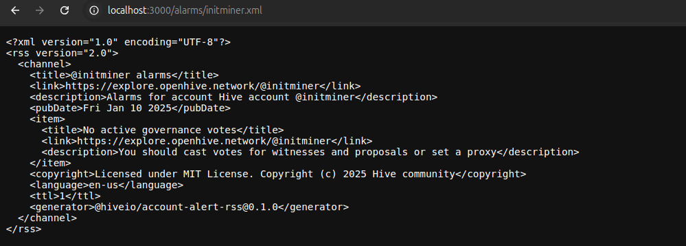 Raw RSS Feed Data